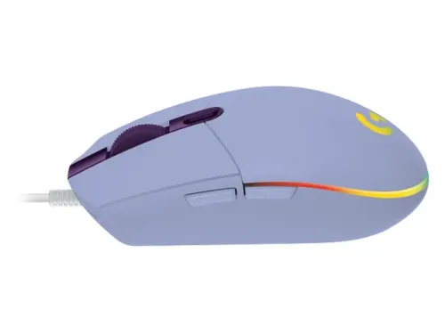 Gaming Mouse Logitech G203 Lightsync, Optical, 200-8000 dpi, 6 buttons, Ambidextrous, RGB, Lilac USB