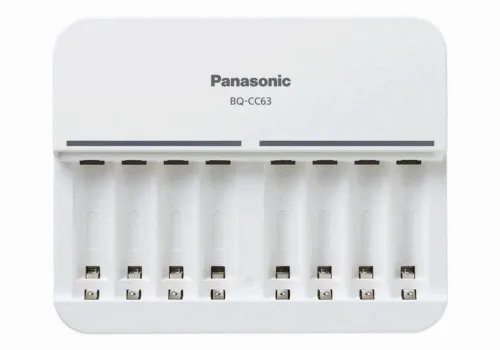 Încărcător Acumulatori Panasonic BQ-CC63E, Alb