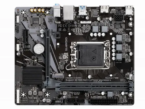 Материнская плата Gigabyte H610M K DDR4, LGA1700, Intel H610, Micro-ATX