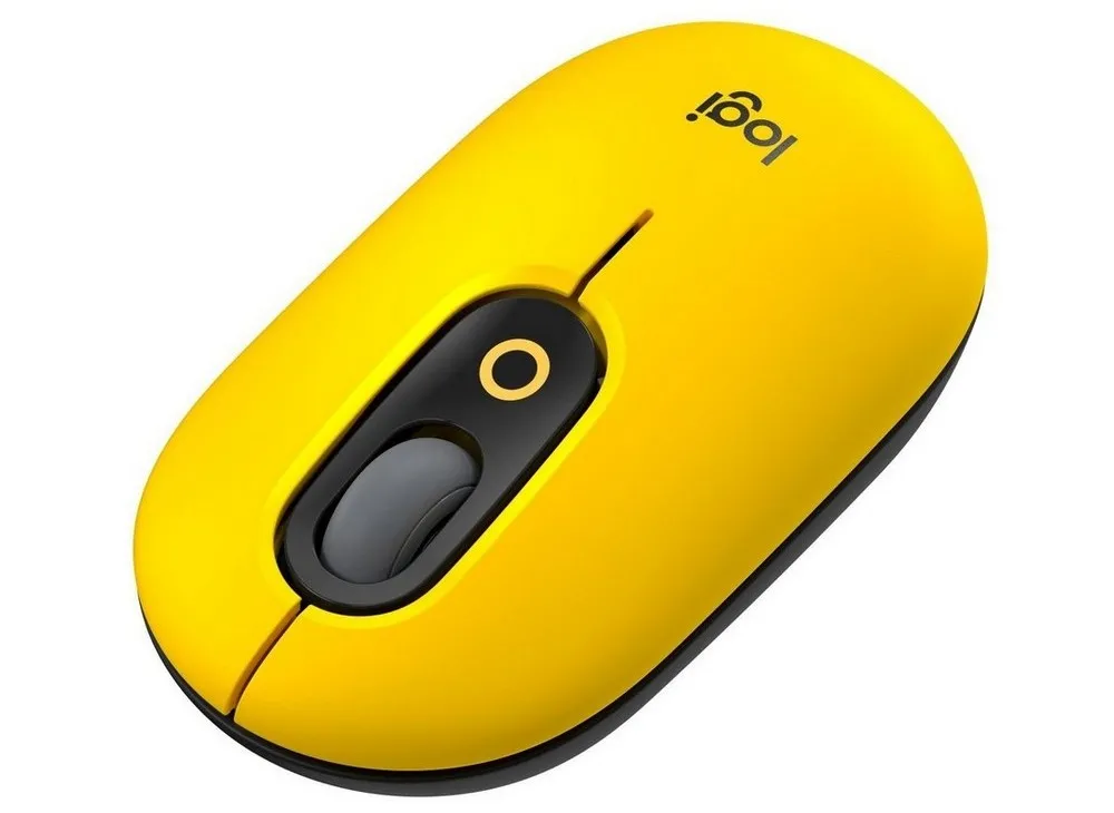 Mouse Wireless Logitech POP, Galben