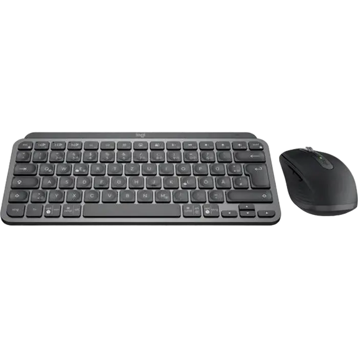 Клавиатура и мышь Logitech MX Keys Mini Combo for Busines, Беспроводное, Графитовый