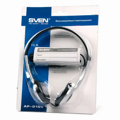 Căști SVEN AP-010V, Negru/Argintiu
