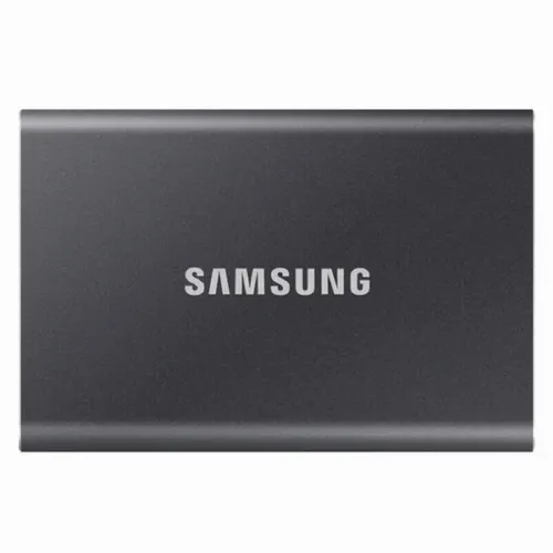 SSD portabil extern Samsung Portable SSD T7,  2 TB, Grey (MU-PC2T0T/WW)