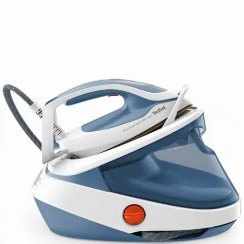 Fier de călcat cu generator de abur Tefal GV9710E0, 3000W, Alb Albastru