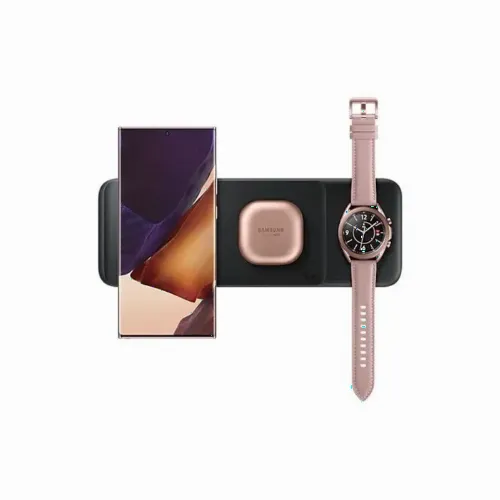 Беспроводная зарядка Samsung Wireless Charger Trio EP-P6300, 9Вт, Чёрный