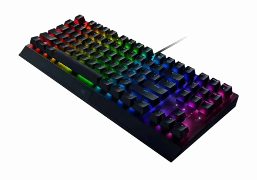 Gaming Keyboard Razer BlackWidow V3 Tenkeyless, Yellow SW, RGB, US Layout, USB 