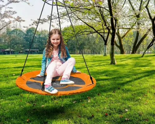 Balansoar rotund tip cuib JUMI (orange)