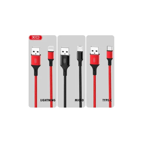 Cablu încărcare și sincronizare XO NB143 Type-C, USB Type-A/USB Type-C, 1m, Negru