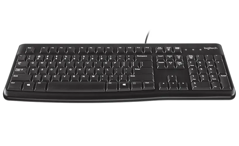 Tastatură Logitech K120, Cu fir, Negru