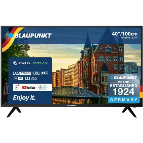 40" LED SMART TV BLAUPUNKT 40FE966, 1920x1080 FHD, Android TV, Negru