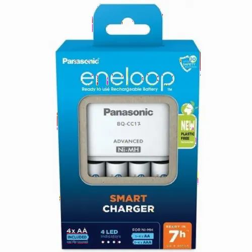 Încărcător Acumulatori Panasonic K-KJ17MCD40E, Alb