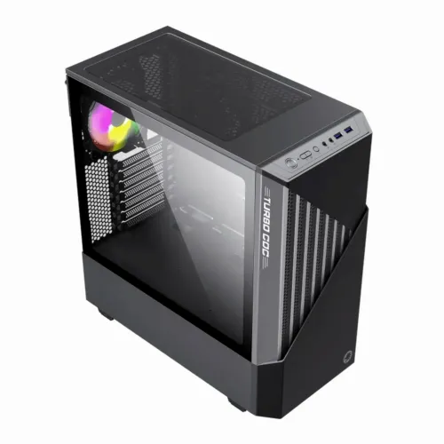 Компьютерный корпус Gamemax Contac COC, Midi-Tower, ATX, Черный/Серый