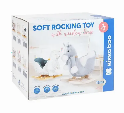 Scaun balansoar pentru copii Kikka Boo Horse, Gri