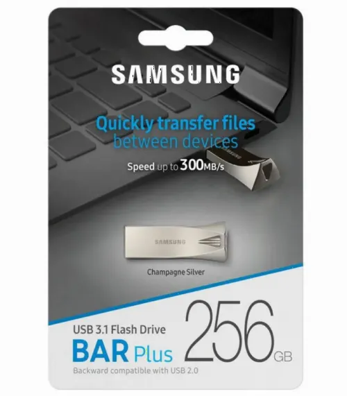 Memorie USB Samsung Bar Plus, 256GB, Argintiu