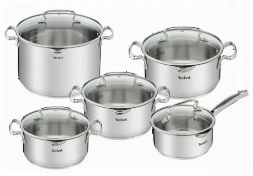 Set de vase Tefal G719SA74, 6,1L, Argintiu