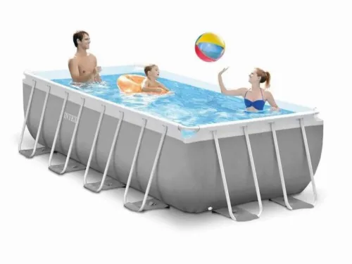 Piscină cu cadru metalic Intex Metal Frame, 6836L, Gri, 26788