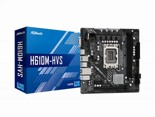 Материнская плата ASRock H610M-HVS, LGA1700, Intel H610, Micro-ATX