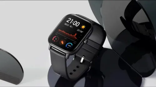 Умные часы Xiaomi Amazfit GTS, 41мм, Черный Алюминиевый Корпус с Черным ремешком