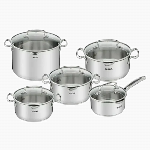 Set de vase Tefal G719SA74, 6,1L, Argintiu
