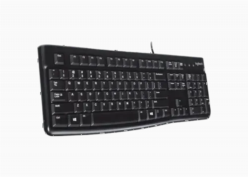 Tastatură Logitech K120, Cu fir, Negru