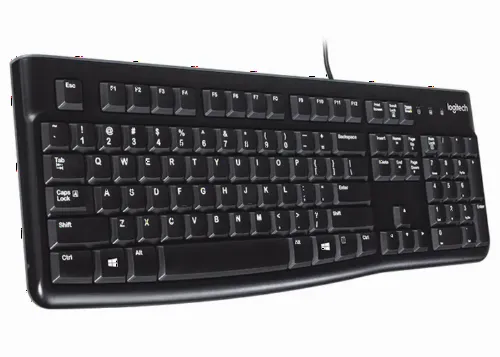 Tastatură Logitech K120, Cu fir, Negru