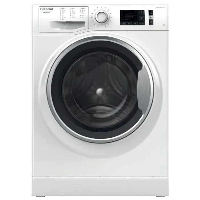 Mașină de spălat cu uscător Hotpoint-Ariston NM11845WSAEUN, 8kg, Alb