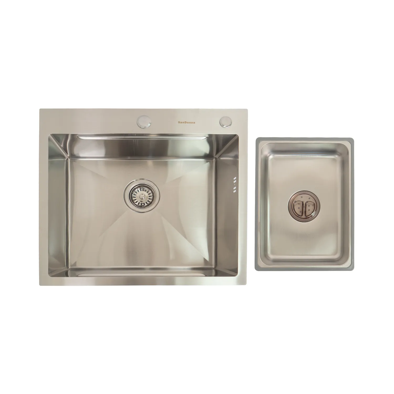 Chiuveta handmade SanDonna HD5550 (Crom satin)