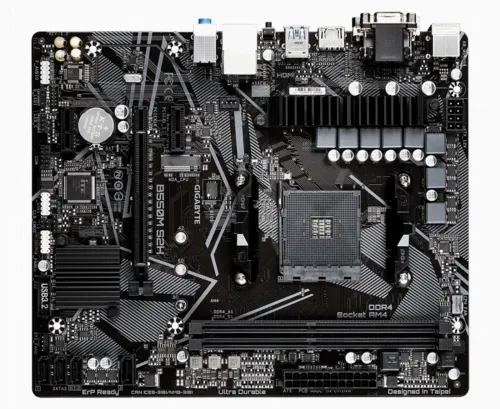 Placă de bază Gigabyte B550M S2H, AM4, AMD B550, Micro-ATX