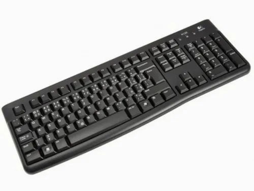 Tastatură Logitech K120, Cu fir, Negru