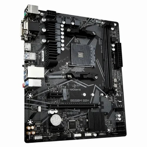 Placă de bază Gigabyte B550M S2H, AM4, AMD B550, Micro-ATX