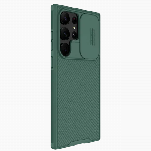 Husă Nillkin Galaxy S23 Ultra Camshield Pro, Verde închis