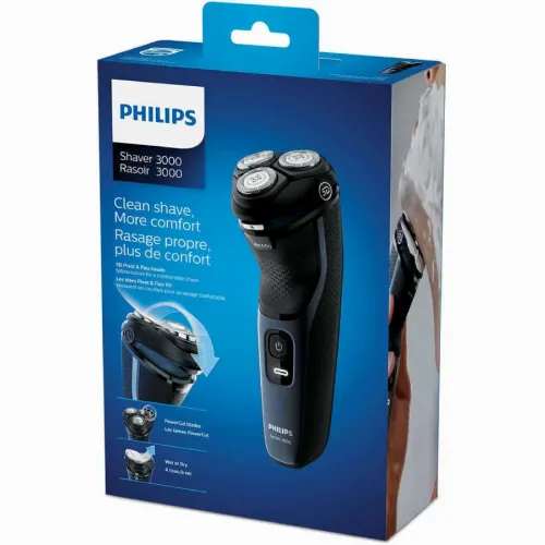 Электробритва мужская PHILIPS Shaver series 3000 S3134/51, Чёрный