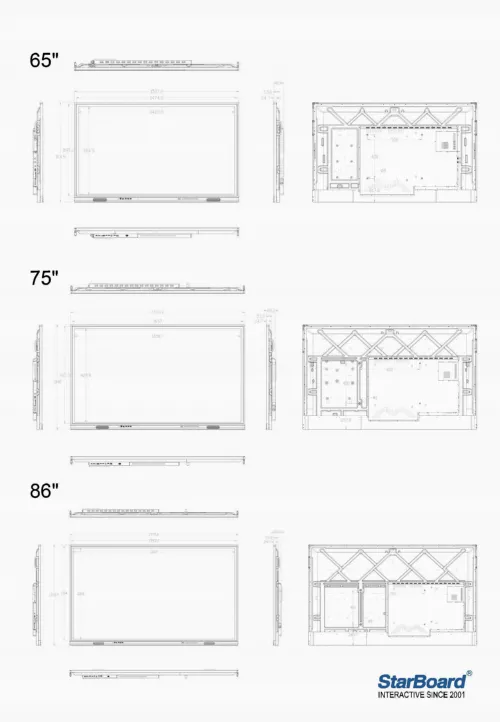 Интерактивный дисплей StarBoard IFPD-QS1-75AOC: 75