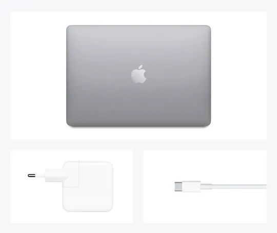 Laptop 13,3" Apple MacBook Air A2337, Gri cosmic, M1 with 8-core CPU and 7-core GPU, 8GB/256GB, macOS Big Sur