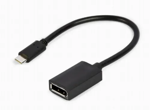 Cablu Video Cablexpert A-CM-DPF-02, USB 3.1 Type-C (M) - DisplayPort (F), 0.15 m, Negru