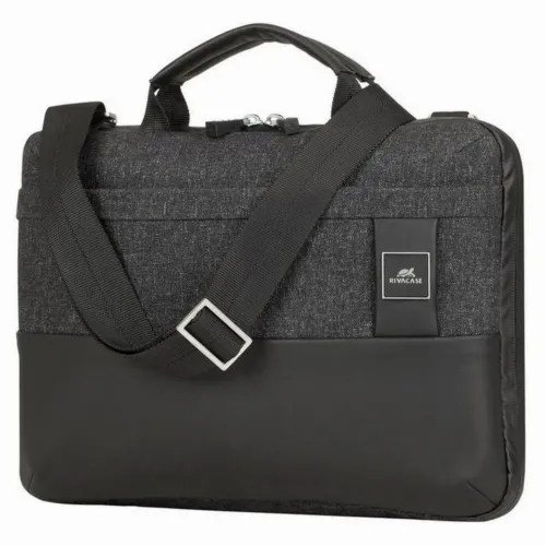 Geantă pentru Laptop RivaCase Lantau, 13.3", Poliester, Negru