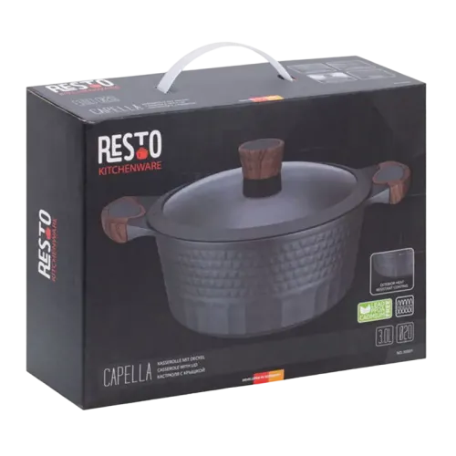 Cratiță RESTO 93501, 3L, Negru