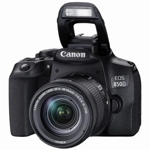 Aparat foto DSLR Canon EOS 850D + EF-S 18-55 IS, Negru