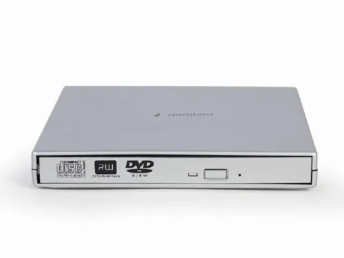 DVD-RW дисковод Gembird DVD-USB-02-SV, USB 2.0, Серебристый