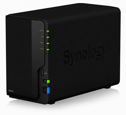Stocare atașată la rețea SYNOLOGY DS218, Negru