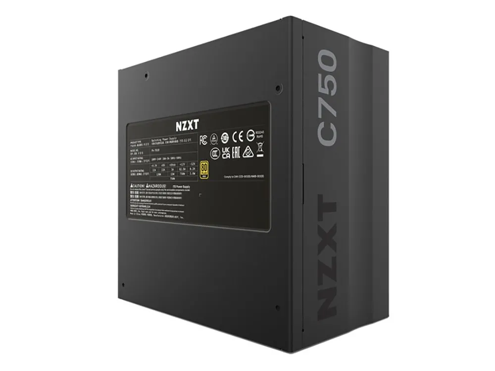 Блок питания для компьютеров NZXT C750 Gold, 750Вт, ATX, Полностью модульный