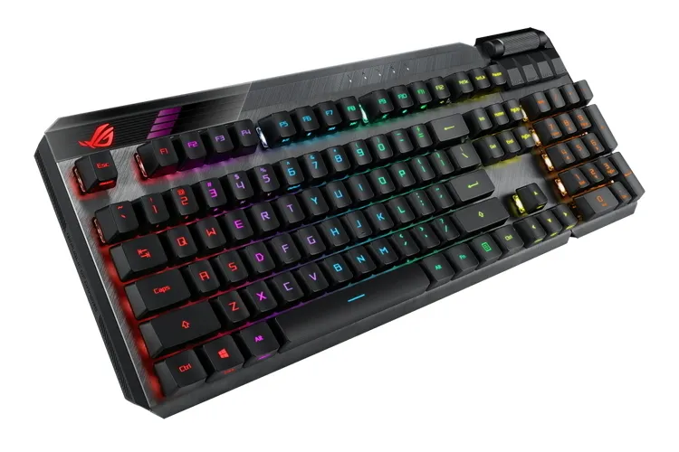 Tastatură ASUS ROG Claymore II, Fără fir, Negru