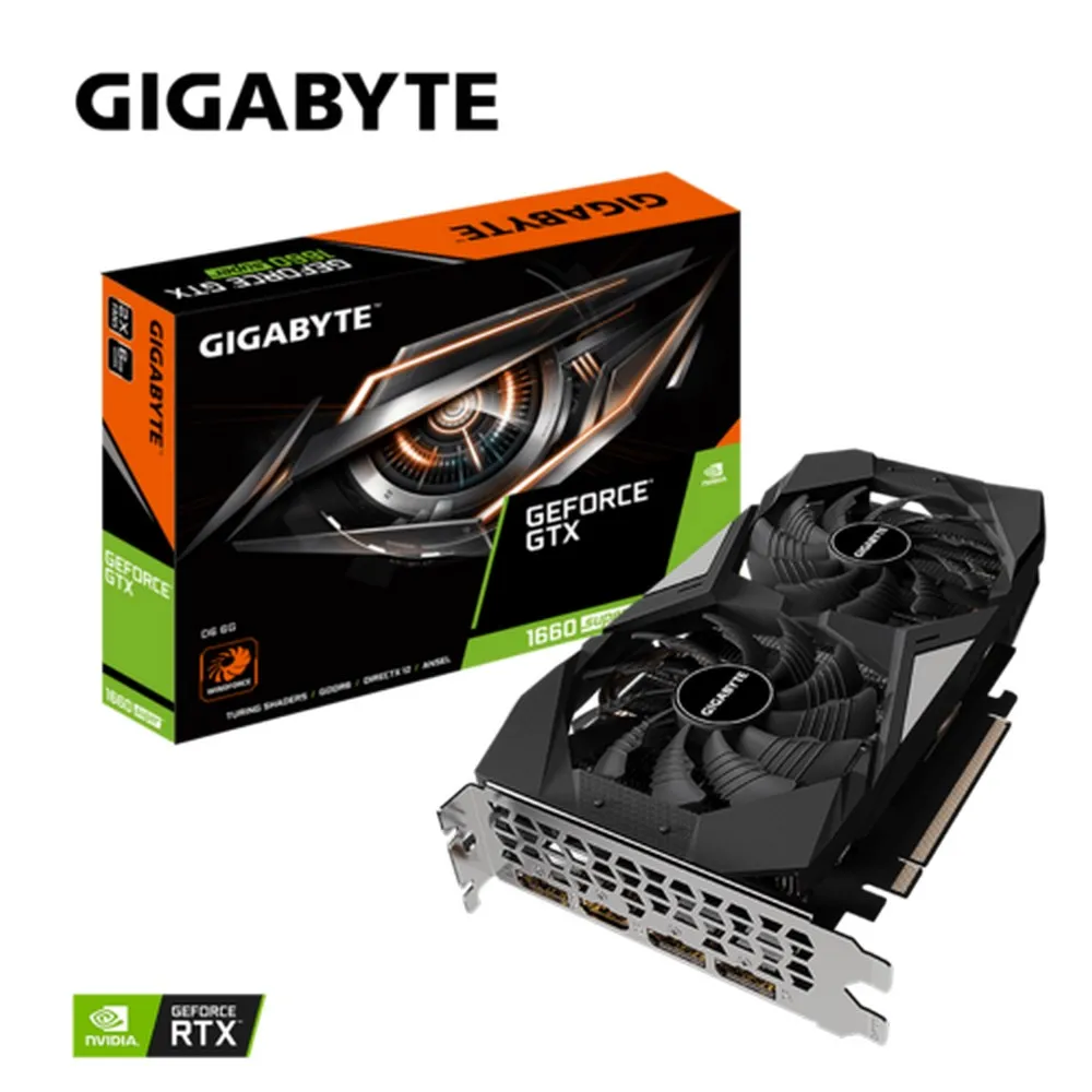 Видеокарта Gigabyte GV-N166SD6-6GD,  6GB GDDR6 192бит