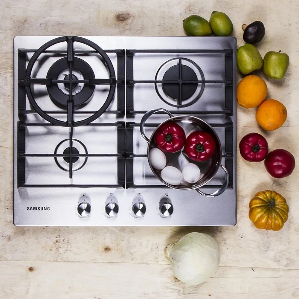 Газовая варочная панель Samsung NA64H3030AS/WT, Нержавеющая сталь