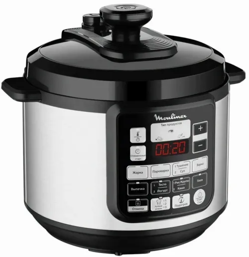 Мультиварка Moulinex CE620D34, Черный/ Нержавеющая Сталь