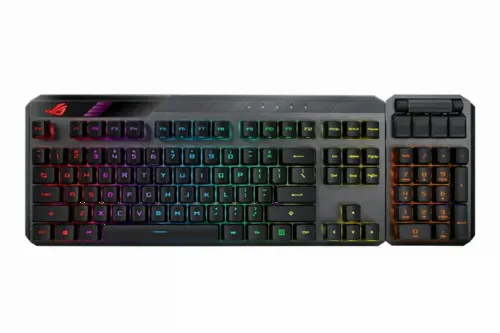 Tastatură ASUS ROG Claymore II, Fără fir, Negru