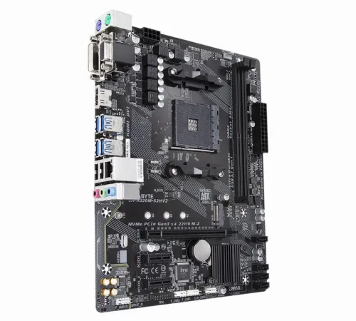 Placă de bază Gigabyte GA-A320M-S2H 1.1-3.0, AM4, AMD A320, Micro-ATX