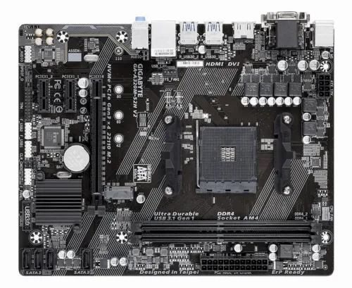 Placă de bază Gigabyte GA-A320M-S2H 1.1-3.0, AM4, AMD A320, Micro-ATX