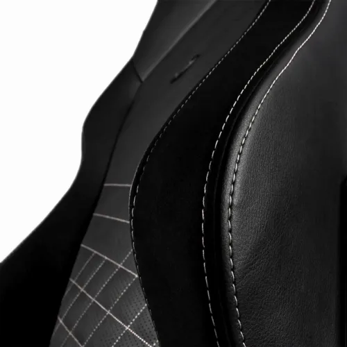 Scaun Gaming Noblechairs Hero, PU Piele, Negru/Alb
