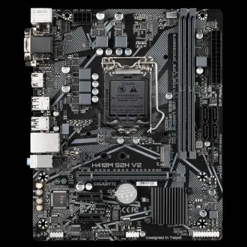 Материнская плата Gigabyte H410M S2H V2, LGA1200, Intel H470, Micro-ATX